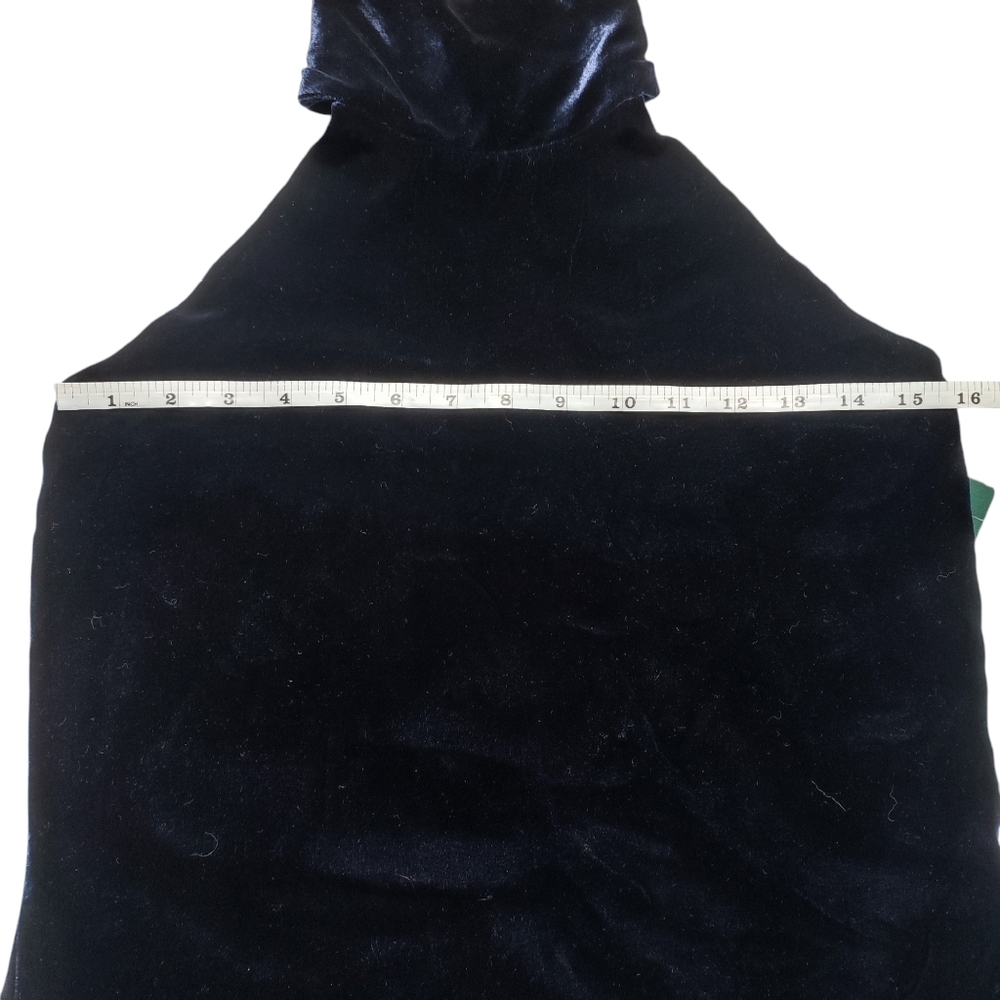 Ralph Lauren Navy Velvet Halter Top NWT Size 6 - Picture 2 of 12